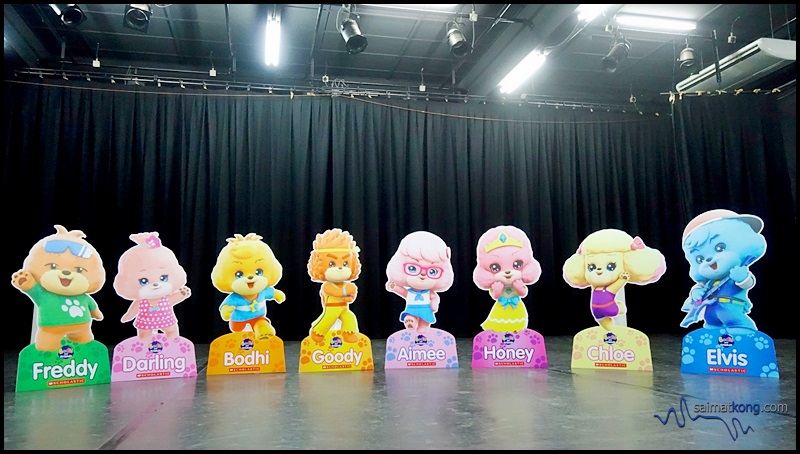 Meet all characters from Bodhi and Friends - Bodhi, Freddy, Darling, Goody, Aimee, Honey, Chloe and Elvis! 