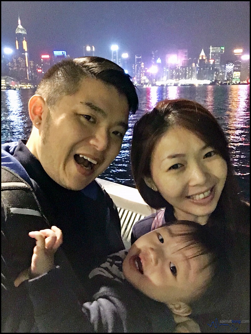 Wefie - When in Hong Kong, must take photo of the beautiful night view.