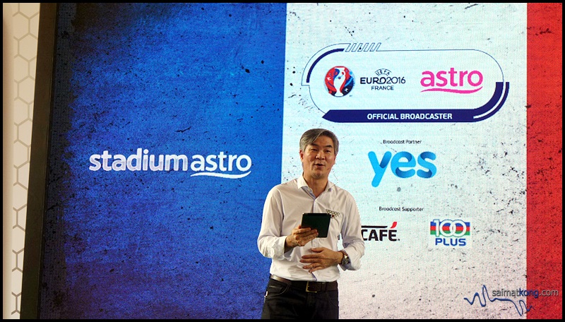 Catch UEFA EURO 2016 on Astro SuperSport channels : Henry Tan, Chief Operating Officer, Astro giving speech
