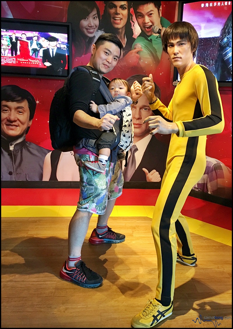 Saw Bruce Lee wax statue and gotta snap a quick photo first. Haha. You can also purchase combo tickets for the Tram, the Sky Terrace and Madame Tussaud's Wax Museum.
