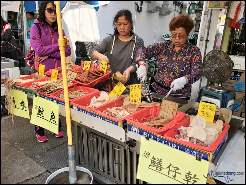 Photo of grilled seafood stall at Cheung Chau 長洲