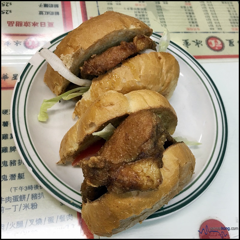 Capital Cafe 華星冰室 @ Wan Chai : Pork Chop Bun (猪排包)