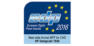 HP DesignJet T830 Printer awarded Best Wide-Format MFP for 2016.