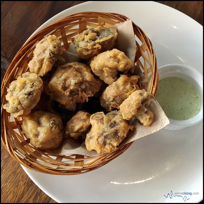 Naughty Babe Dirty Duck @ Desa Sri Hartamas - Fried Button Mushroom served with remoulade sauce. 