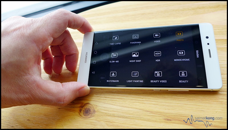 The P9 has got a variety of camera modes to choose from.