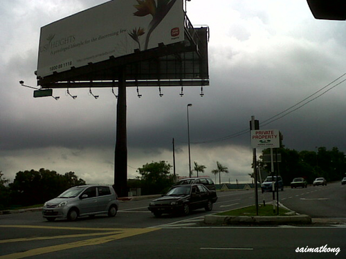 Road closure in Bandar Utama - Jalan Tanjung