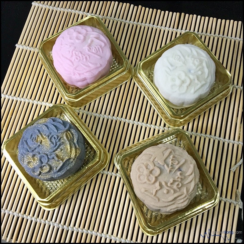 Handcrafted Mooncakes from Celestial Court (天宝阁), Sheraton Imperial KL : Four mini snow skin mooncakes were introduced, featuring exquisite flavors - Gold Dust Premium Musang King Durian, Strawberry Lotus Paste with Chocolate Berries Truffle, Salted Caramel Azuki Bean and Teh Tarik Yam Paste with Macadamia Nuts. 