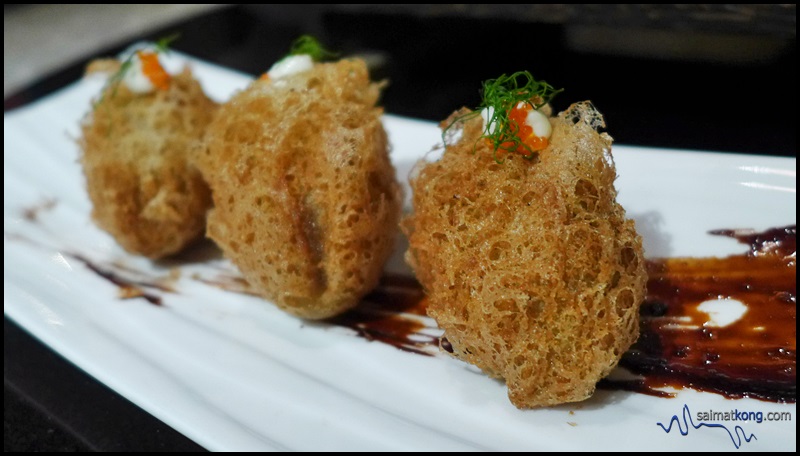 All-You-Can-Eat Dim Sum Buffet @ Lai Ching Yuen (荔晶园), Grand Millenium Kuala Lumpur :  The Yam Puff is fried to perfection with crispy texture and savoury creamy filling. 