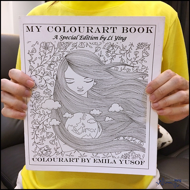 Jumping On The Colouring Bandwagon : Ta-dah! Showing you my very first coloring book with my name printed on it.