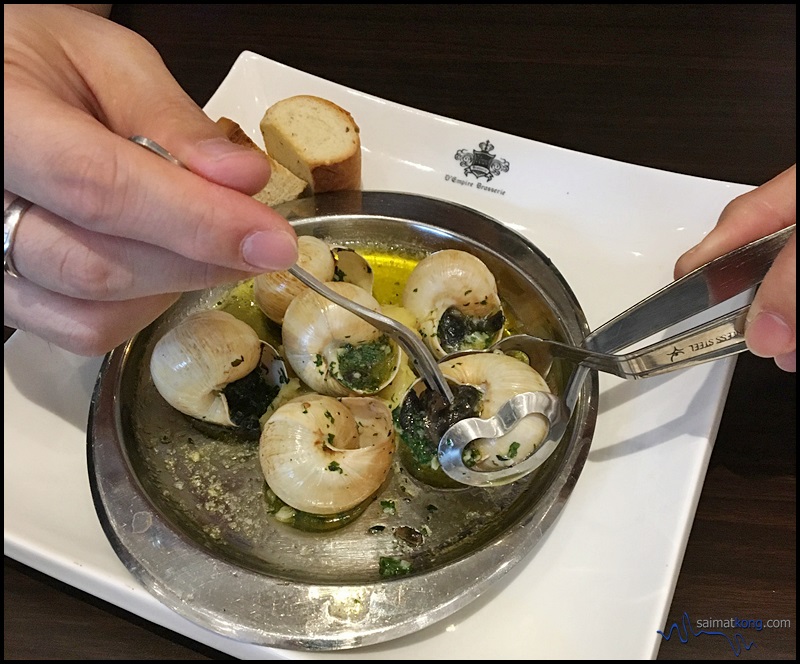 D'Empire Art Of Cuisine @ Pavilion : Stuff Escargots Bourguignon – 1/2 Dozen (RM26.90 Nett)