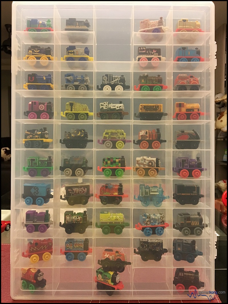 Aiden's current favorites are cars and trains; Lightning McQueen cars, Takara Tomy Disney cars, Thomas and Friends trains and all sorts of balls.