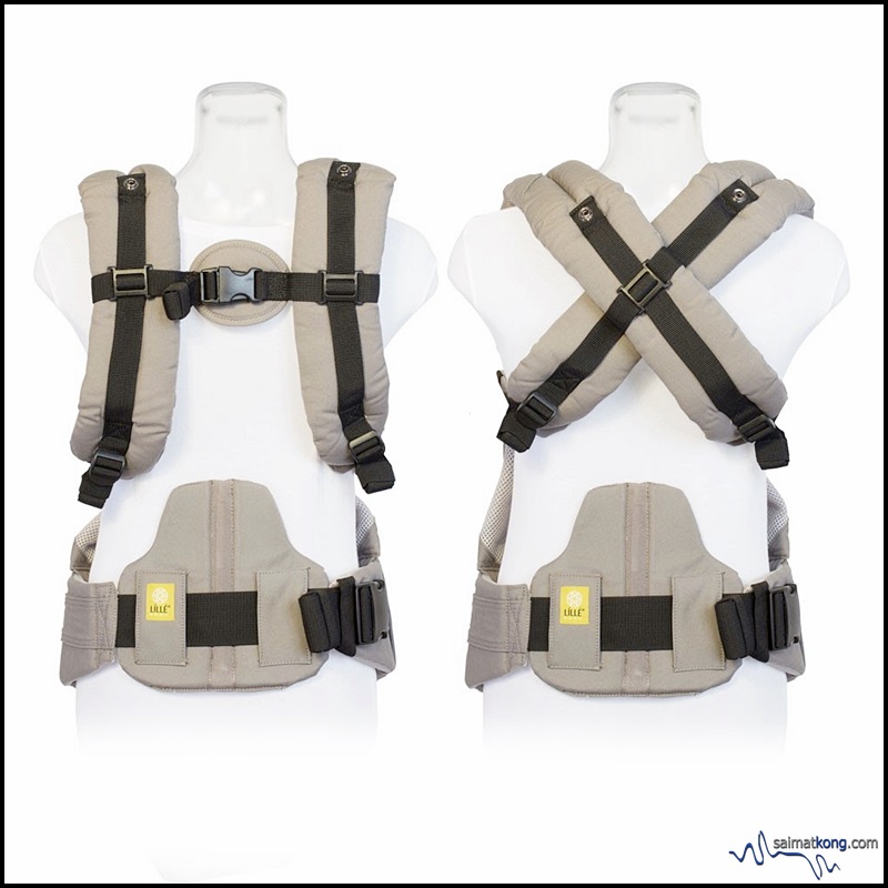 LÍLLÉbaby® Complete AirFlow Baby Carrier : You can either babywear the 'backpack' style or criss-cross style. 