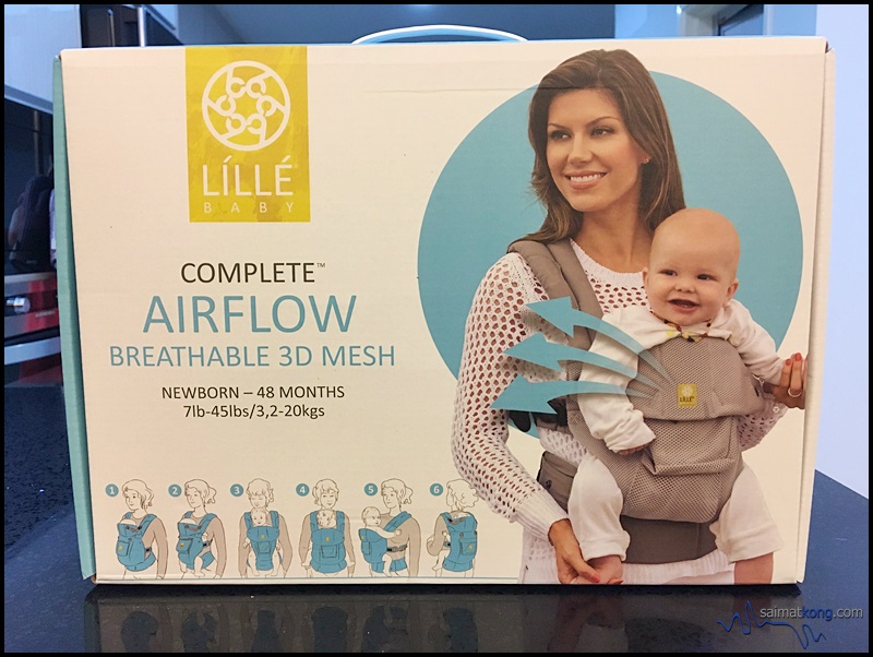 This is how the LILLEbaby Complete AirFlow Baby Carrier box looks like with the brand LILLEbaby clearly displayed.