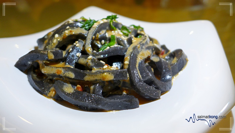 Classic Nanyang Cantonese Cuisine @ The Oriental Group's 2017 Chef Event : Fragrant Black Sesame Flat Noodle
