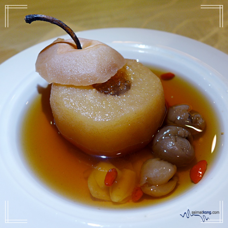 Classic Nanyang Cantonese Cuisine @ The Oriental Group's 2017 Chef Event : Chilled Peach Resin in Snow Pear