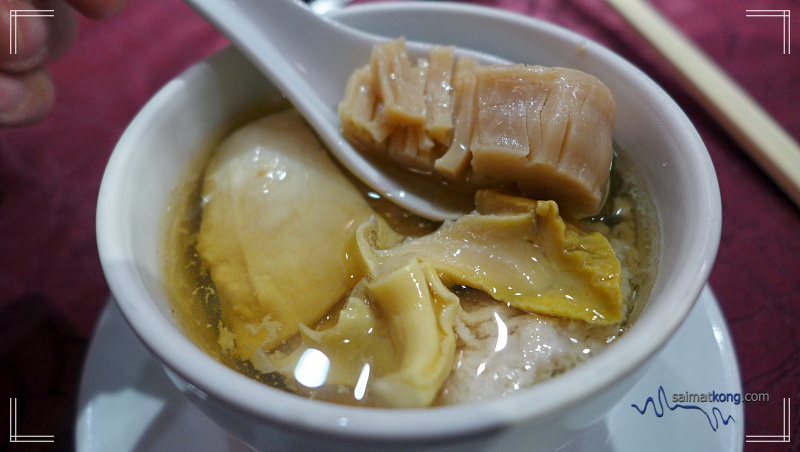 Double-Boiled Dried Scallop, Top Shell and Fish Maw Soup