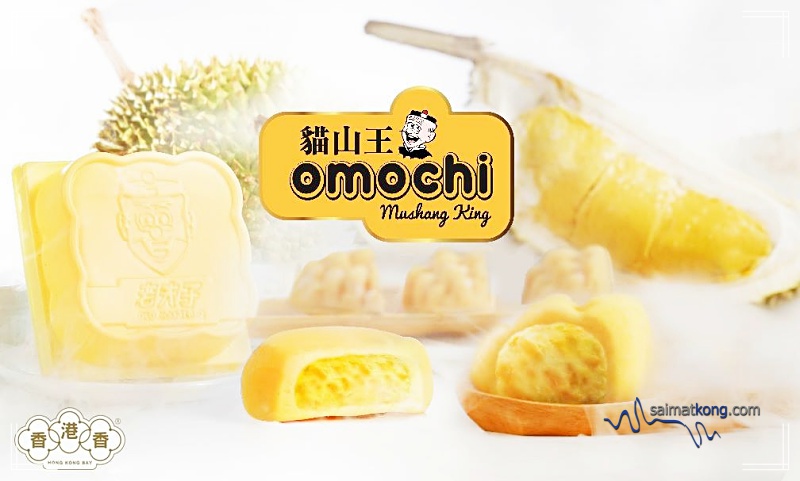 Old Master Q Themed Snowy Mooncake from Hong Kong Bay - Musang King Omochi