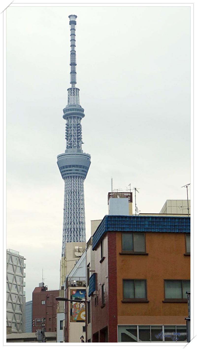 Japan - Asakusa (浅草) What To Do, Eat & See - Nice view of Tokyo Skytree from Asakusa.