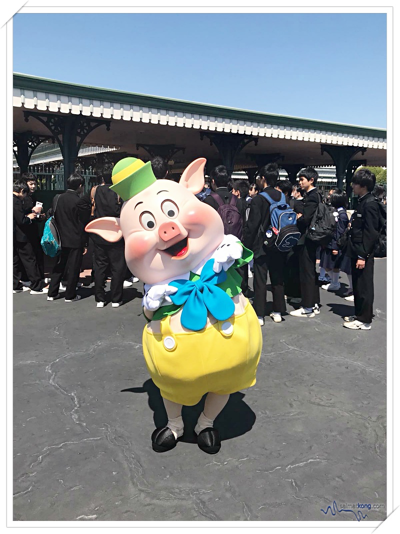 Tokyo Disneyland 2018 - Tokyo Disneyland 2018 - And then we spotted one of the cute piggy mascot from “The Three Little Pigs”.