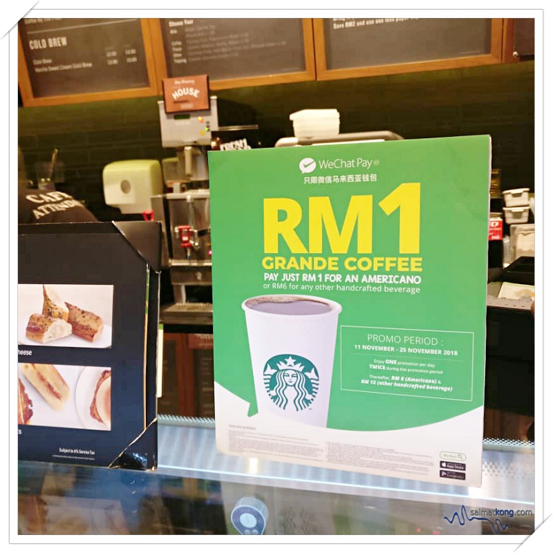 WeChat Pay Promotion RM1 for Starbucks Coffee - WeChay Pay Promotion RM1 for Starbucks Coffee