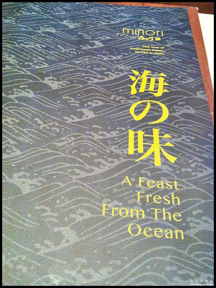 Menu - Minori Japanese Restaurant @ The Royale Bintang Damansara Hotel (e@Curve)