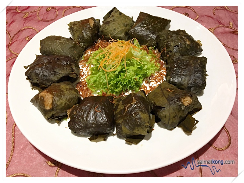 Auspicious Lunar New Year Feast at Dynasty Restaurant, Renaissance Kuala Lumpur Hotel- Steamed Lotus Leaf Rice with Dried Scallop