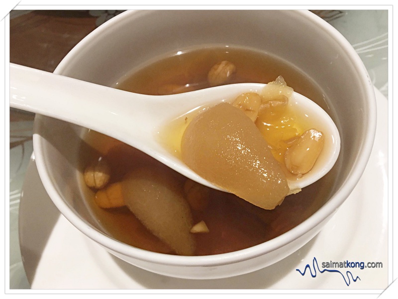 Auspicious Lunar New Year Feast at Dynasty Restaurant, Renaissance Kuala Lumpur Hotel- Double-boiled Dried Sugar Cane with Peanut, Fungus & Pear 