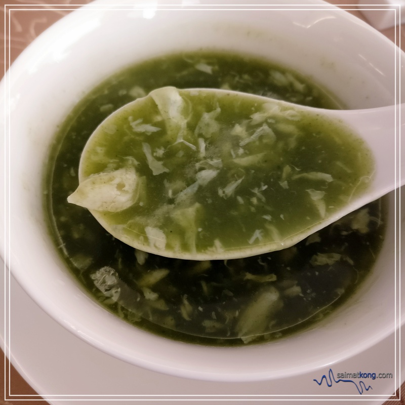Pullman Bangsar CNY Set : 福泰安康海鲜菠菜羹 Braised Spinach Soup with Crab Meat & Scallops