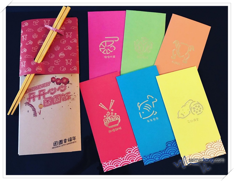 Oink Oink 2019 Year of Pig Red Packets - ThinkingGifts : The theme for Thinkingifts’ limited edition red packets is ‘Reunion’. There are 6 colorful red packets featuring 6 various dishes that we usually have for reunion dinner such as Yee Sang, Chicken, Fish, Peanut & Lotus Root Soup, Vegetables and Prawn.
