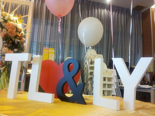 Wedding Alphabet Decoration