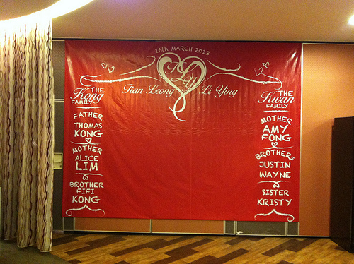 Big Backdrop Banner for Wedding