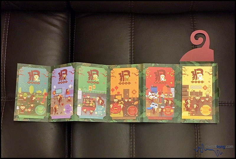 ART N CRAFT - These beautiful limited edition ang pow packets from Art N Craft features little cute monkeys with auspicious New Year greetings.