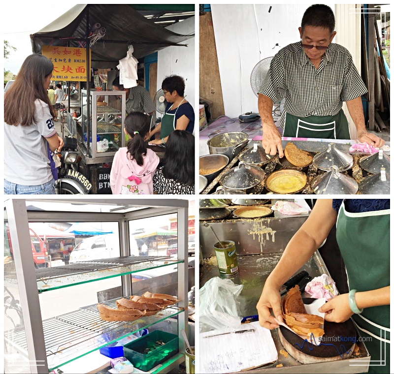 When in Ipoh, do try this Ipoh famous Pasir Pinji Apam Balik. The fillings include butter, crushed peanuts, sugar and corn.