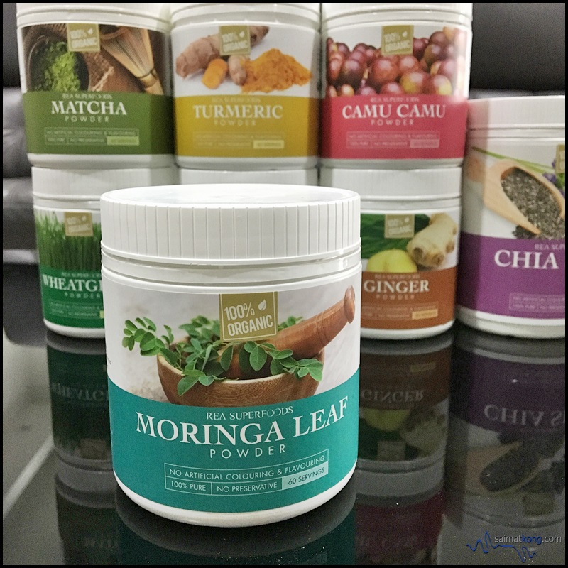 REA Superfoods Organic Moringa Leaf Powder - 120gm (RM79)