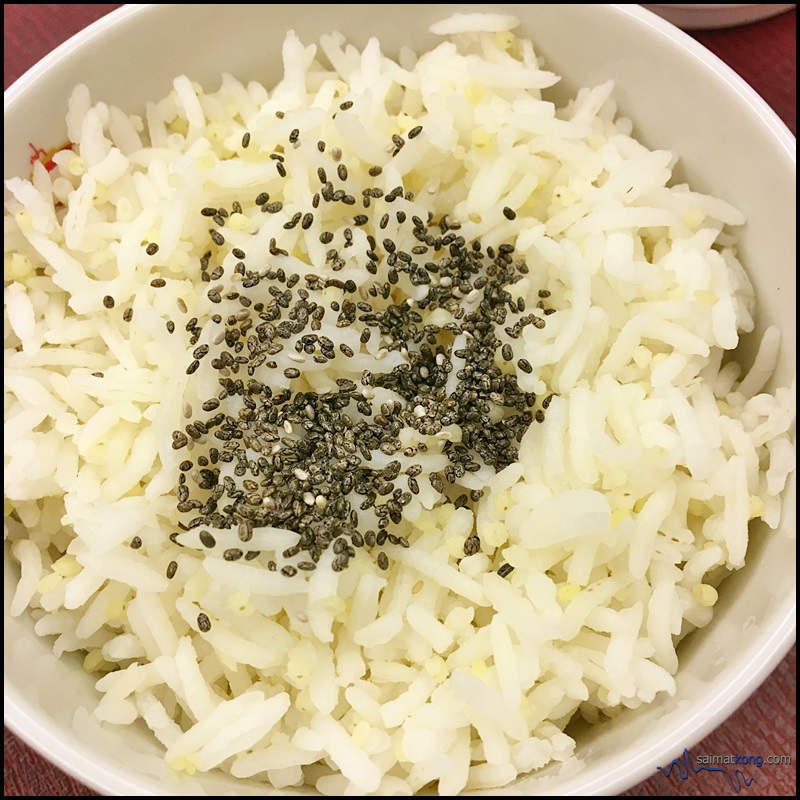 Sometimes I'll just sprinkle the chia seeds on top of my rice adding crunch and extra omega-3s to my rice :) 