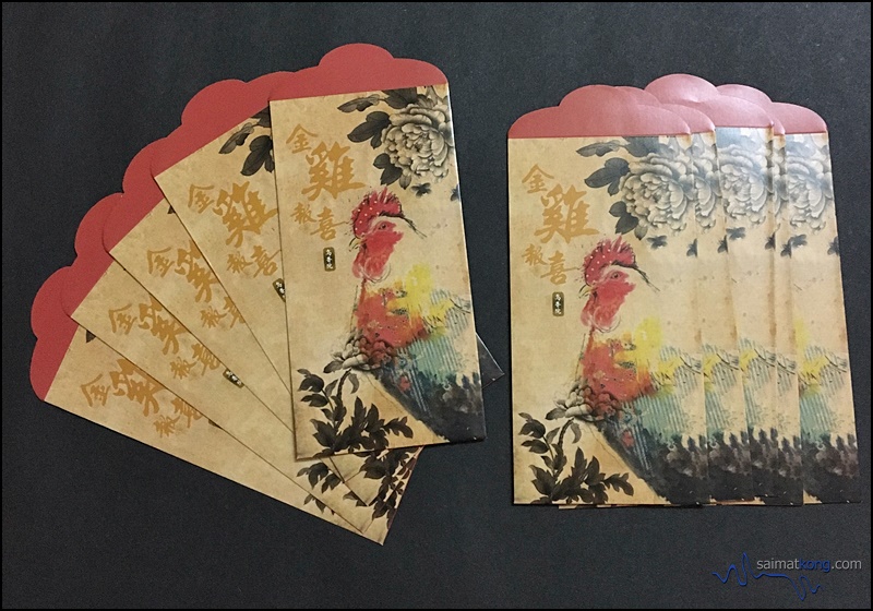 2017 Year of Rooster exclusive ang pow packets : OPIUM KL Ang Pow