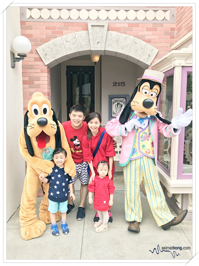 Us with Pluto and Goofy