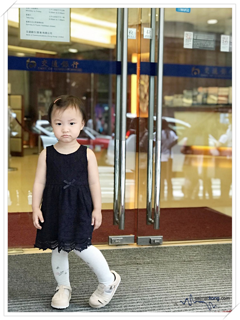 Hong Kong Trip 2019 Play, Eat & Shop - #ootd today : dress, leggings and hair clip from H&M, shoes from Clarks kids.