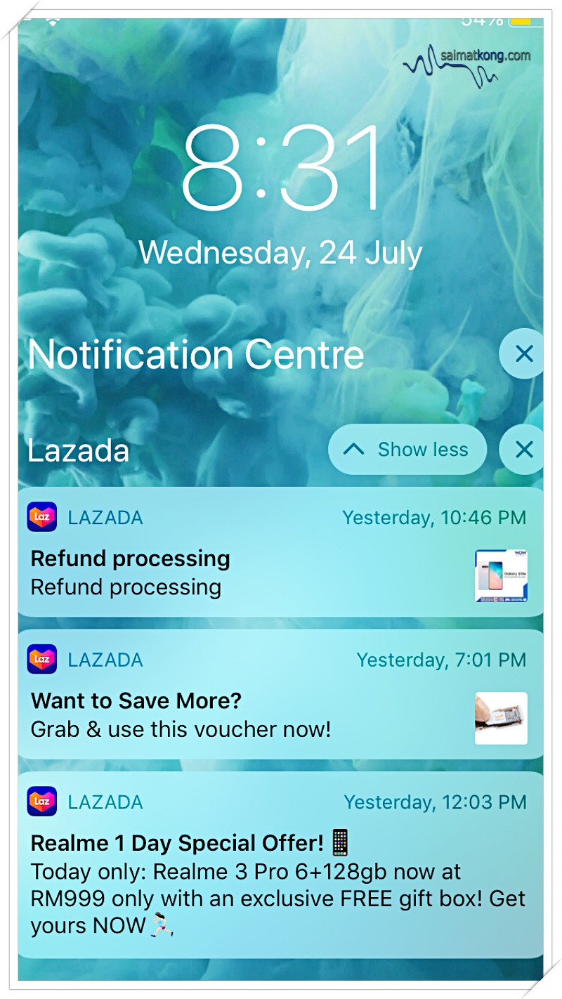 Lazada gimmick, Seller tactic or just unlucky Buyer - This morning, to my surprise, I received a notification that my order was cancelled due to stock issue and refund is being processed. 