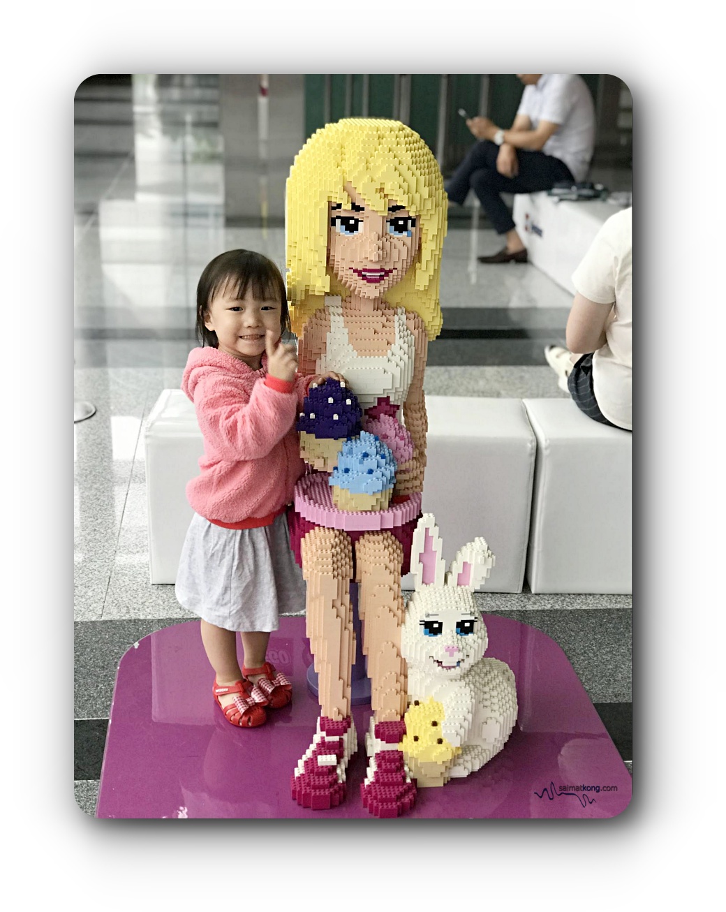 Seoul Trip 2019 Awesome Summer in Seoul - Annabelle was so happy to see Stephanie; one of the characters from Lego Friends. 