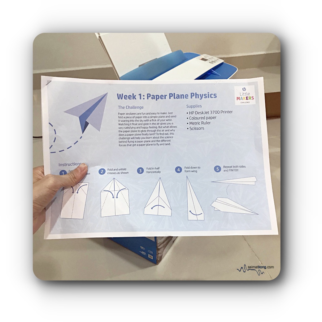 Learn & Play together with HP Little Makers Challenge - As soon as we started on the first HP Little Makers Challenge - Paper Plane Physics, the kids were so happy and can’t wait to get on to the next challenge! 