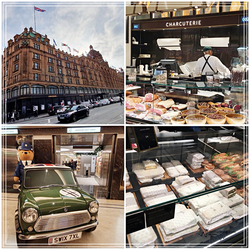 Harrods, London’s most famous department store located on Brompton Road in Knightsbridge is a popular tourist attraction.