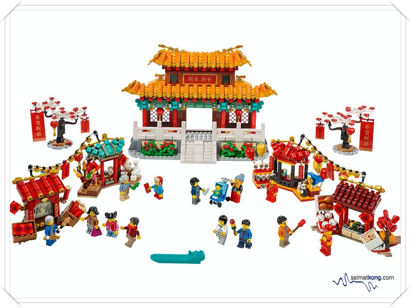 LEGO Malaysia 2020 Chinese New Year Sets - LEGO Chinese New Year Temple Fair (80105)