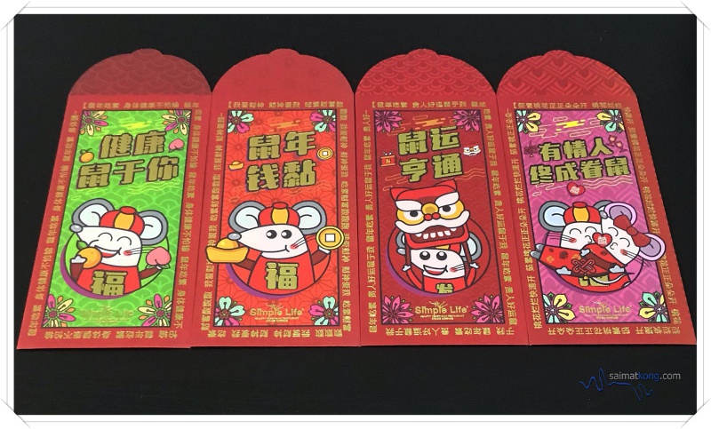 Mousey Red Packets for the Year of Metal Rat 2020 - SIMPLE LIFE HEALTHY VEGETARIAN RESTAURANT Ang Pow