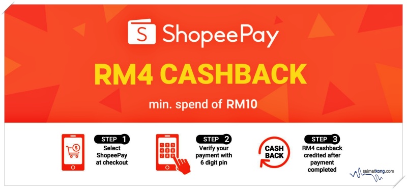 ShopeePay RM4 Cashback