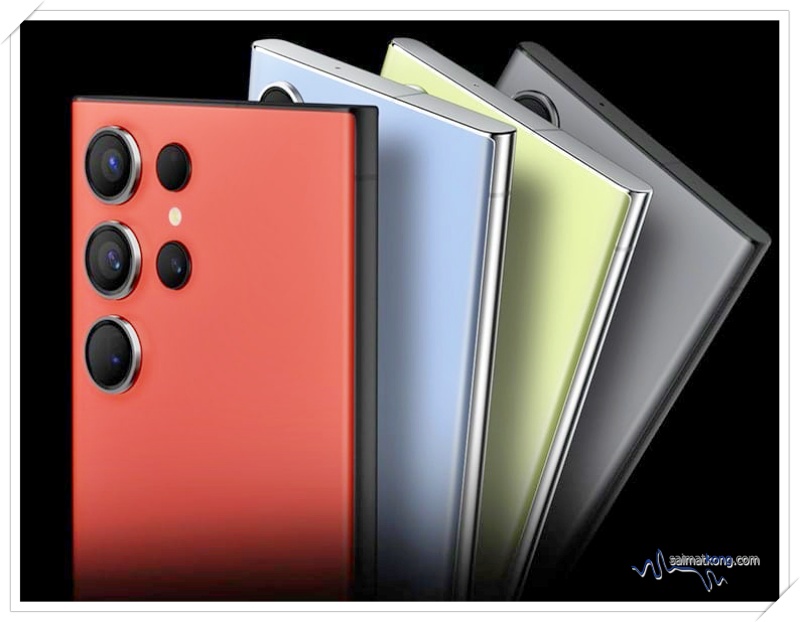 Online Exclusive Color for Samsung Galaxy S23 Ultra: Graphite, Sky Blue, Lime and Red